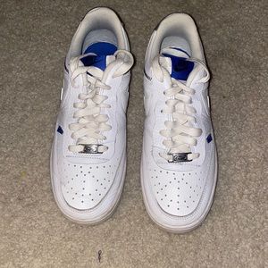 NIKE COURT VISION BLUE AND METALLIC!